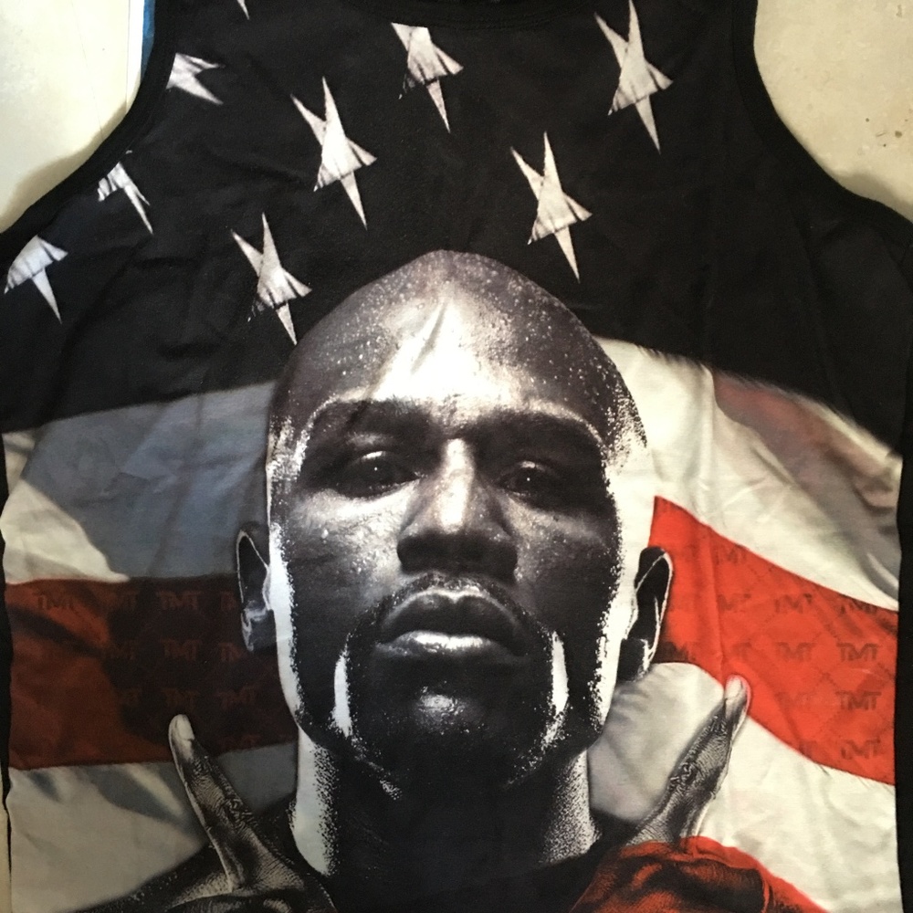 Men’s Floyd Mayweather TMT “The Money Team” Hard Work dedication tank Shirt Sz S